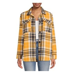 Juniors Plaid Shacket